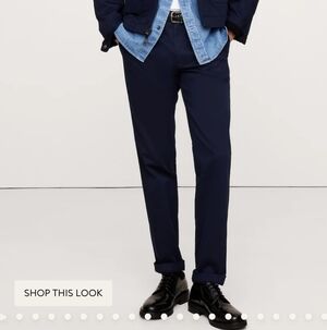 Banana Republic Navy Slim Fit Pants